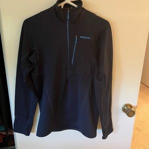Patagonia R1 Half Zip mens S navy blue